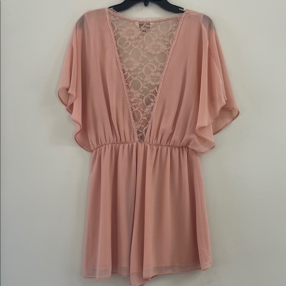 Miss Selfridge Pink Lace Jumpsuit - Picture 5 of 6